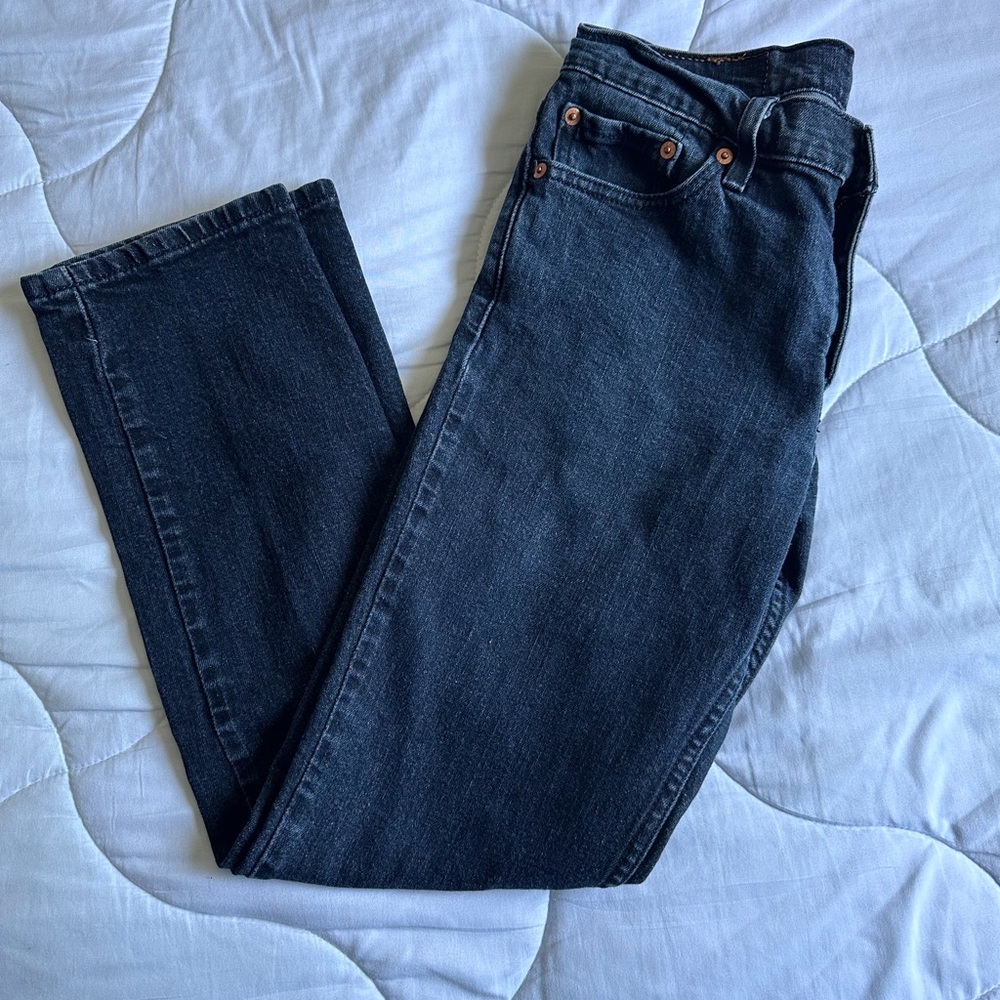 Levi's Black Straight Jeans 30 waist 30 length - Picture 2 of 6